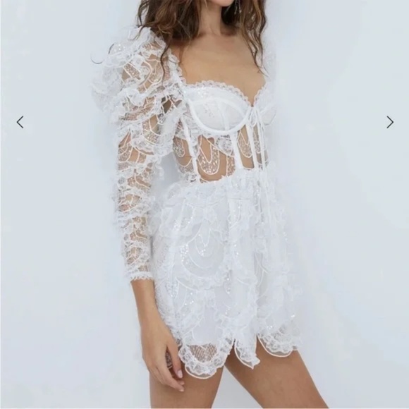 FOR LOVE & LEMONS Tayla Mini Dress - Size XS - Picture 3 of 8
